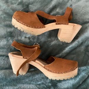 Lotta from Stockholm high wood clogs